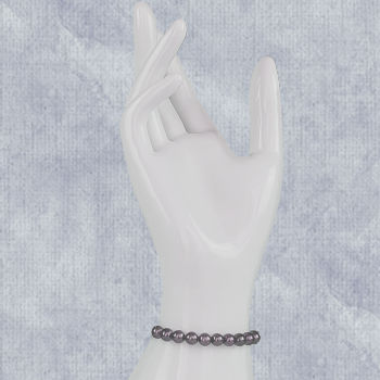 black pearl bracelet with 6-7mm pearls