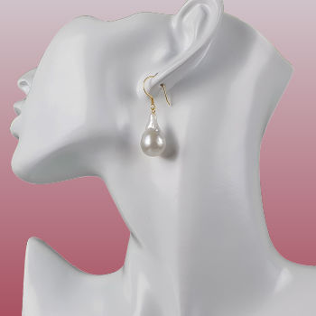 baroque pearl earrings