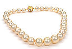 an imitation pearl necklace